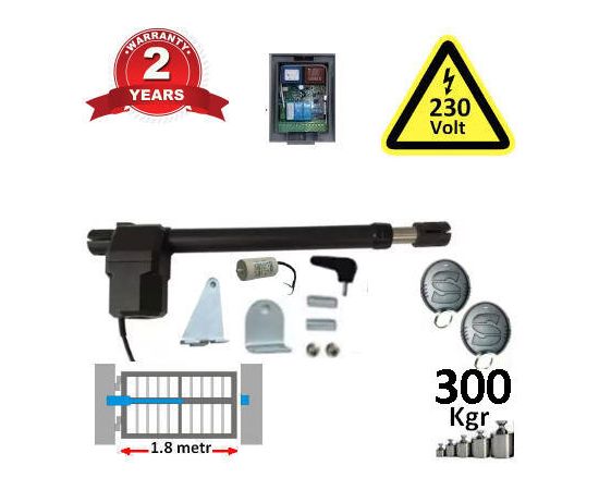 Μοτερ Μπρατσο Ανοιγομενης Αυλοπορτας Σετ 1 -1,8mtr ως 300Kgr MPC