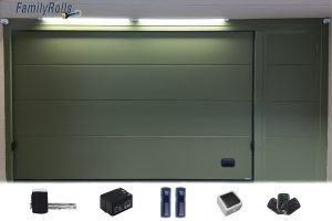 Γκαραζόπορτα Οροφής Πολύσπαστη πλάτος 3600 * 2400 ύψος Χρώμα Ral