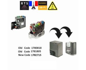 Somfy Πίνακας Λειτουργιών 1782715 - RTS για  Elixo 500  Kgr 24Volt Νέος