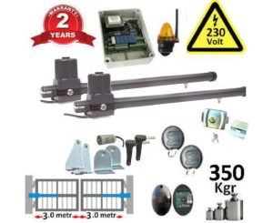 2xLeader-SET315 Μπρατσα (2) Ανοιγομενης Γκαραζόπορτας Proteco Leader 230V 350Kgr ως 3 μετρα