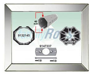 Σετ Ανταπτορες Somfy Φ35 σε Φ 40 mm Οκτάγων Αξωνα