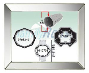 Σετ Ανταπτορες Somfy Φ60 σε Φ 70 mm Οκτάγων Αξωνα
