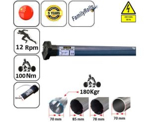 Μοτερ Ρολλού Μανιβελάτο Εως 180 Kgr AM60-100-12-M