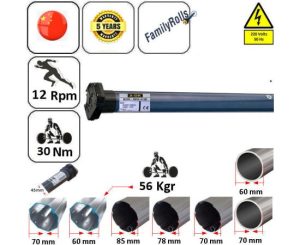 Μοτερ Μανιβελα Ρολων 30Nm Εως 56 Kgr AM45-30-12-M