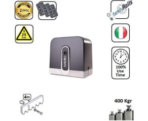 Faac4-C720-24V-SET-04  - Μοτερ για συρόμενες γκαραζόπορτες εώς 400 Kg Λαδιου 24Volt