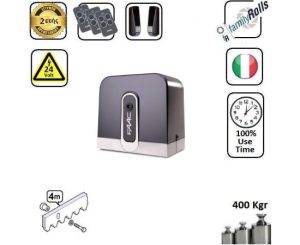 Faac4-C720-24V-SET-41  - Μοτερ για συρόμενες γκαραζόπορτες εώς 400 Kg Λαδιου 24Volt