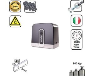 Faac8-C721-24V-SET-04  - Μοτερ για συρόμενες γκαραζόπορτες εώς 800 Kg Λαδιου 24Volt