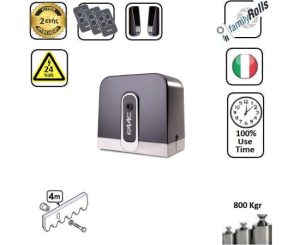 Faac8-C721-24V-SET-41  - Μοτερ για συρόμενες γκαραζόπορτες εώς 800 Kg Λαδιου 24Volt