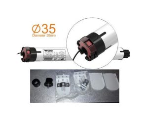 EDOOR Μοτερ  Κουρτινας Roman  Ασύρματο EDER-35-6-19-R-COMPLET