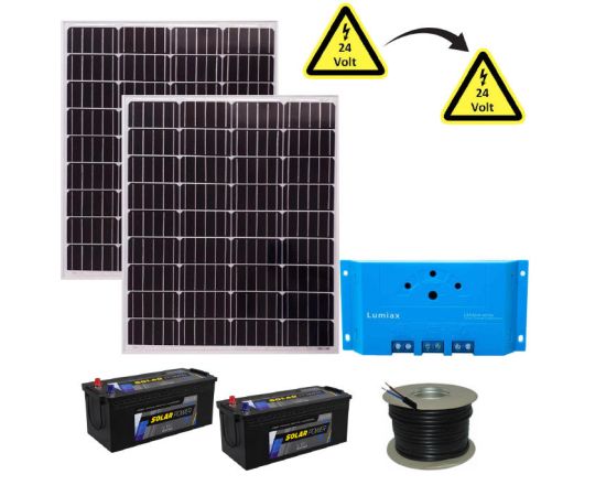 Αυτόνομο Φωτοβολταικό σύστημα (Σετ 24Volt σε 24Volt) FV-24-SET002