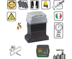 Faac18-844-ER-Z16-SET-45  - Μοτερ για συρόμενες γκαραζόπορτες εώς 1800 Kg Λαδιου