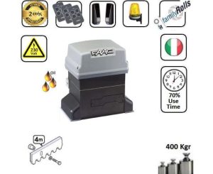 Faac4-746-Z20-SET-42  - Μοτερ για συρόμενες γκαραζόπορτες εώς 400 Kg Λαδιου