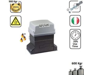 FAAC6-746-Z16-SET-01  - Μοτερ για συρόμενες γκαραζόπορτες εώς 600 Kg Λαδιου