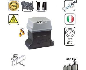 Faac6-746-Z16-SET-41  - Μοτερ για συρόμενες γκαραζόπορτες εώς 600 Kg Λαδιού