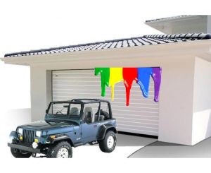 Γκαραζόπορτα Αλουμινίου πλάτος 270 x 260 ύψος Χρώμα Ral