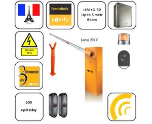 Somfy LEVIXO 50 RTS Μπάρα κυκλοφορίας 1216340 SET