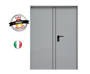 ​Πυράντοχη Πορτα 140*215 δίφυλλη (100+40εκ) 60 λεπτων αντοχής  σε χρωμα Ral 9002  οχι για εξωτερικη χρήση  NNZ2-140-215-060