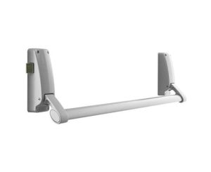 Μπάρα πανικού με κλειδαριά πανικού και μισό αφαλό ανοιγόμενου θυροφύλλου