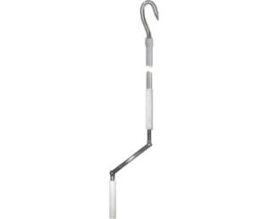 Κοντάρι Γαντζου Μανιβέλας Ασπρο 1,5μ POLE-S-9010 - OEM