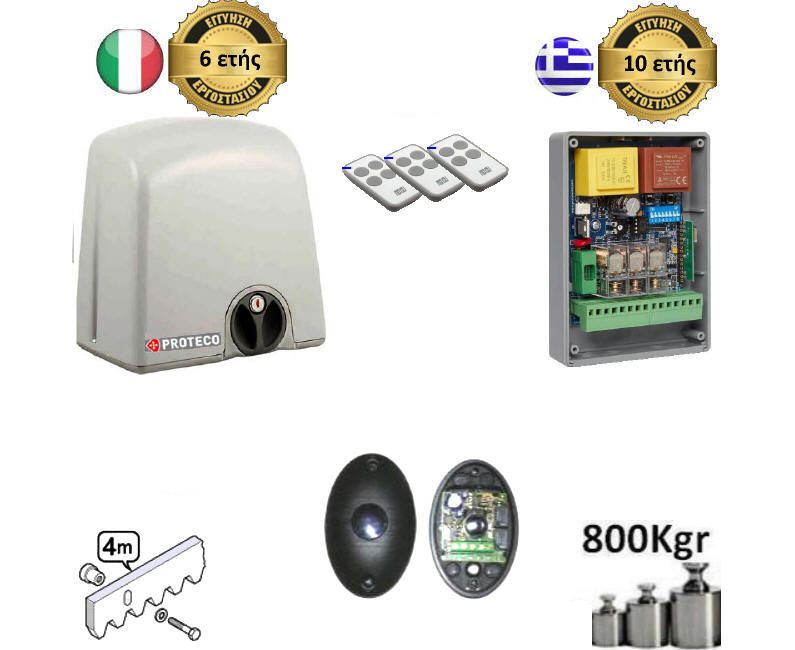 Strike 8 Set5 Μοτέρ συρόμενης πόρτας έως 800kg