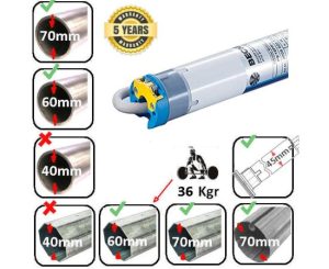 Becker 20/17 20Nm / 36Kgr Μοτερ Ρολο Τεντα φ45 R20/17M