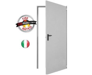 ​Πυράντοχη Πορτα 90*205 εκ μονόφυλλη 120 λεπτων αντοχής  σε χρωμα Ral 9002  οχι για εξωτερικη χρήση NNZ-90-205-120