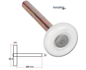 Ροδάκι Σπαστής - Μονοκόμματης Γκαραζοπορτας 46,5 χ 180 χιλ