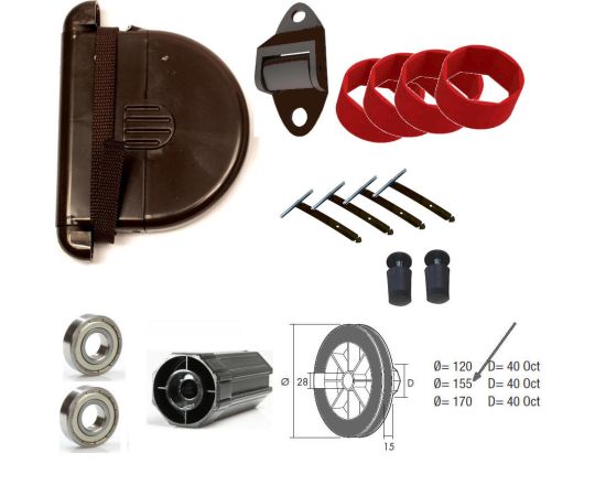 ΣΕΤ Ταμπακιέρα Ιμάντα Καφε SET-STRP-8014 - Familyrolls