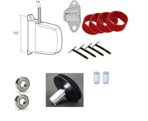 ΣΕΤ Ταμπακιέρα Ιμάντα  Μειωτήρας Λευκο SET-STRP-9010-M - Familyrolls