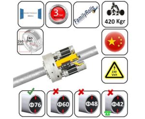 ΚΕΝΤΡΙΚΑ ΜΟΤΕΡ ΓΚΑΡΑΖ 420Nm 420kgr για Φ76 EDoor SF240-76-420H