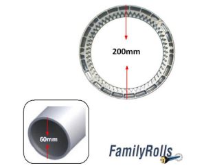 Στεφάνη ανταλακτικό 200 χιλ Εξωτερικα για Simu Centris & Somfy Centreo σε Σωλήνα 60 χιλ