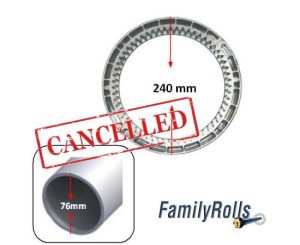Στεφάνη ανταλακτικό 240 χιλ Εξωτερικα για Simu Centris & Somfy Centreo σε Σωληνα 76 χιλ