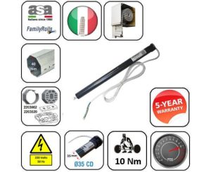 ASA Μοτερ Ρολού Απλό 18Kgr για Αξονα  Ø40 Οκταγ 2231039 DAVINCI 40 ST