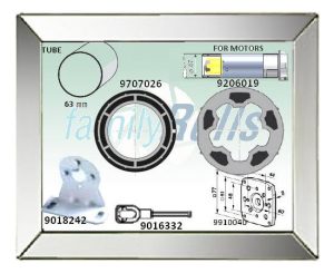 Σετ Ανταπτορες Somfy Φ45 σε Φ 63 mm Σωλήνα Μανιβελάτα