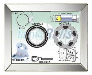 Σετ Ανταπτορες Somfy Φ45 σε Φ 70 mm Σωλήνα Μανιβελάτα