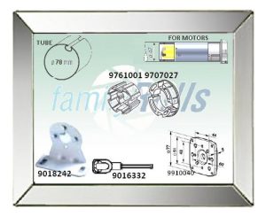 Σετ Ανταπτορες Somfy Φ45 σε Φ 78 mm Σωλήνα Μανιβελάτα