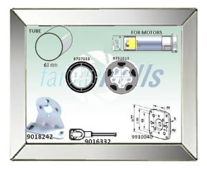 Σετ Ανταπτορες Somfy Φ45 σε Φ 60 mm Σωλήνα Μανιβελάτα