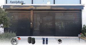 Ρολό Χαλύβδινο πλάτος 270 * 270 ύψος με Διάτρητη Περσίδα