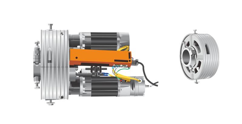 SPARK 420 Κεντρικό Διπλό Μοτέρ για ρολό με άξονα 76 έως 360 κιλά - Image 2